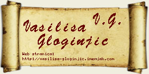 Vasilisa Gloginjić vizit kartica